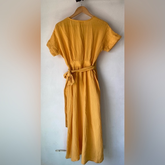 Marine Layer XS Valencia Wrap Midi Dress - Picture 5 of 14